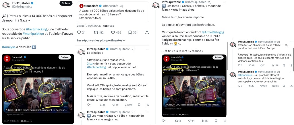 famine gaza fake news Israël